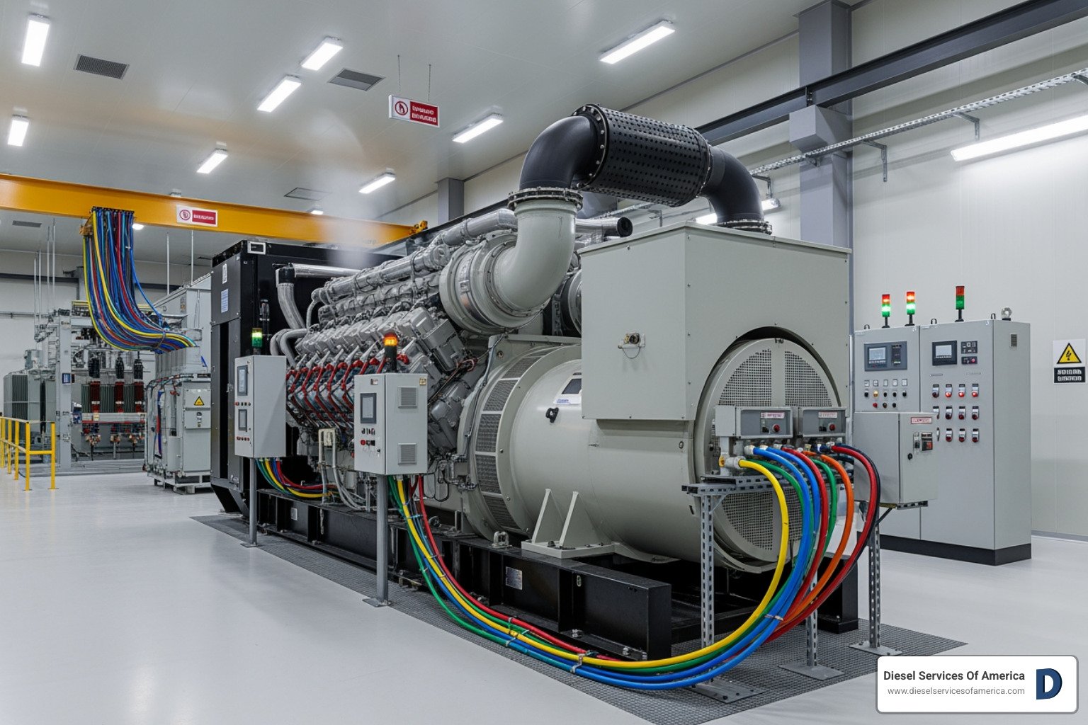 Industrial diesel generator set