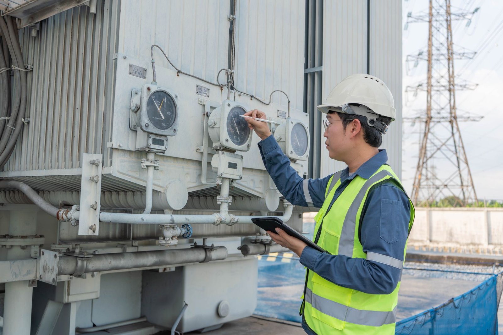 Electrical testing of transformer oil and equipment
